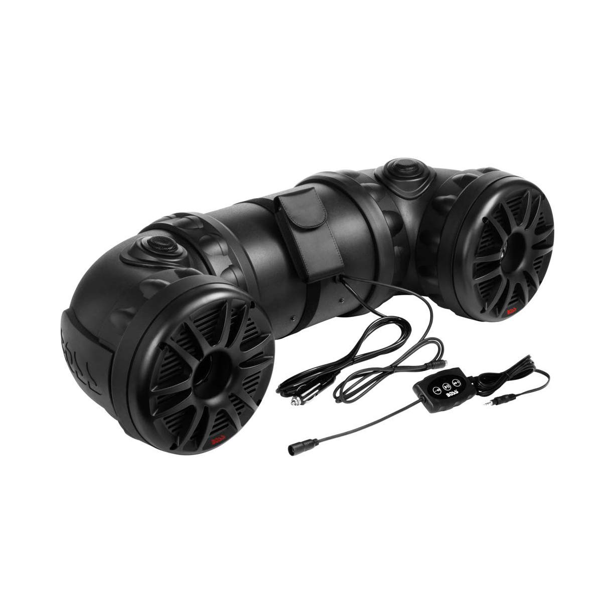 BOSS Audio Systems ATV85B ATV UTV Weatherproof Sound System - 8 Inch Speakers, 1.5 Inch Tweeters, Built-in Amplifier, Bluetooth Remote, Easy Installation for 12V Vehicles - Perfect for Off-Road Adventures and Outdoor Parties