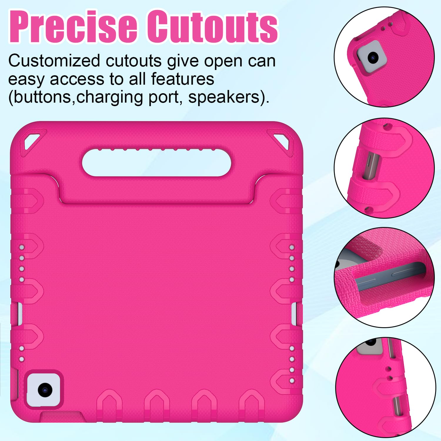 BMOUO Shockproof Kids Protective Case for iPad Air 11-inch M3 (2025) & M2 (2024) | iPad Air 5th Gen (2022) & 4th Gen (2020) 10.9