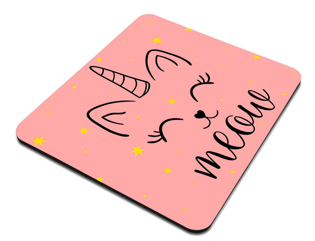 Funny Cat Mouse Pad - Non-Slip Rubber Gaming Mouse Mat with Unicorn Design for Computer & Laptop - Perfect Desk Accessory for Cat Lovers & Gamers - Ideal for Office, Home & Gaming Setups