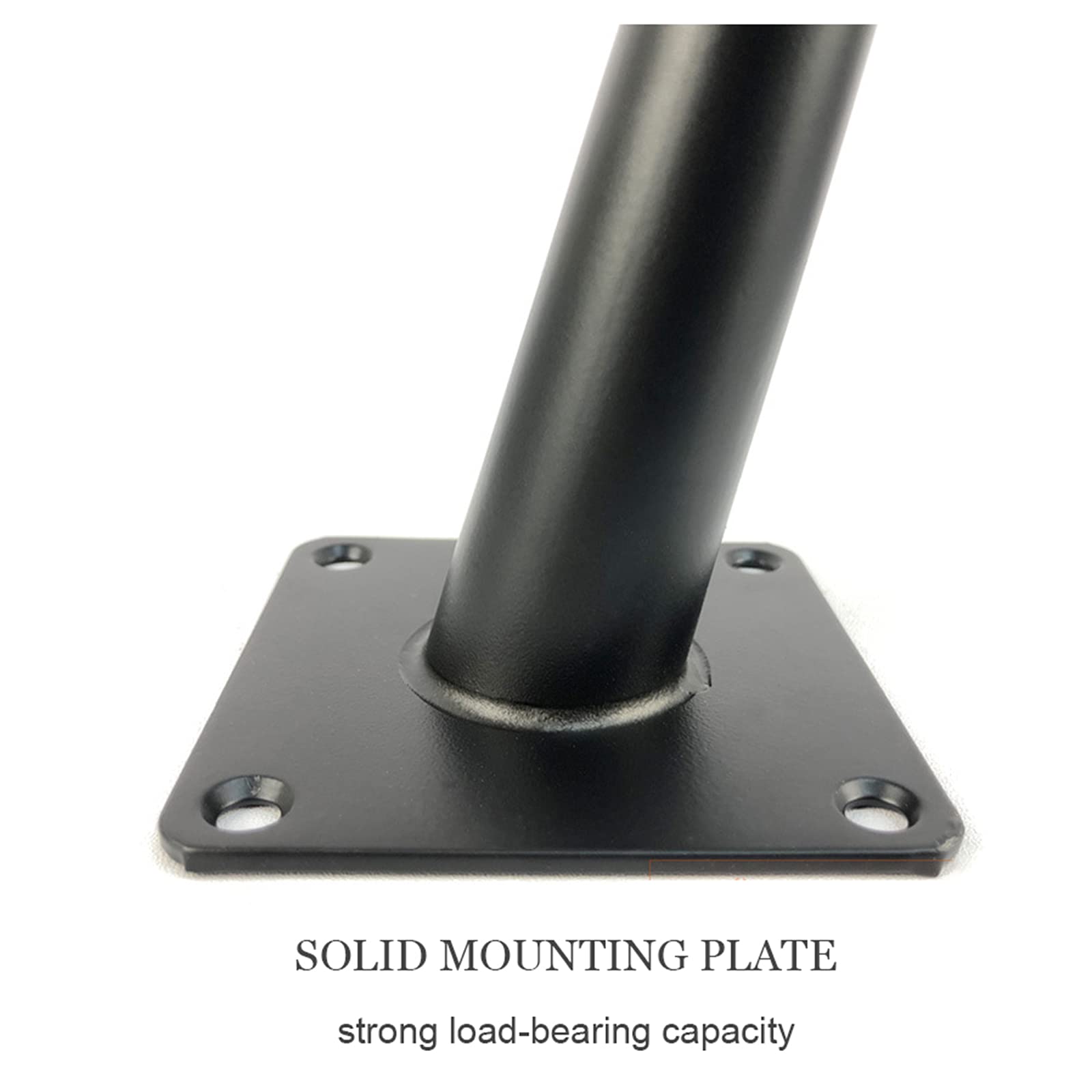 Black Gold Oblique Metal Furniture Legs - 4Pcs Iron Table Feet for DIY Cabinets, Beds, Desks & Sofas - 35cm/14in Heavy Duty Replacement Legs with Solid Mounting Plates - Perfect for Home Office, Living Room & Bedroom Furniture Upgrade