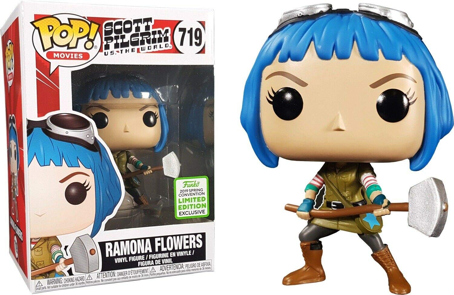 Funko POP! Scott Pilgrim vs. The World - Ramona Flowers ECCC 2019 Spring Convention Exclusive Collectible Figure | Perfect for Movie Fans, Collectors & Pop Culture Decor