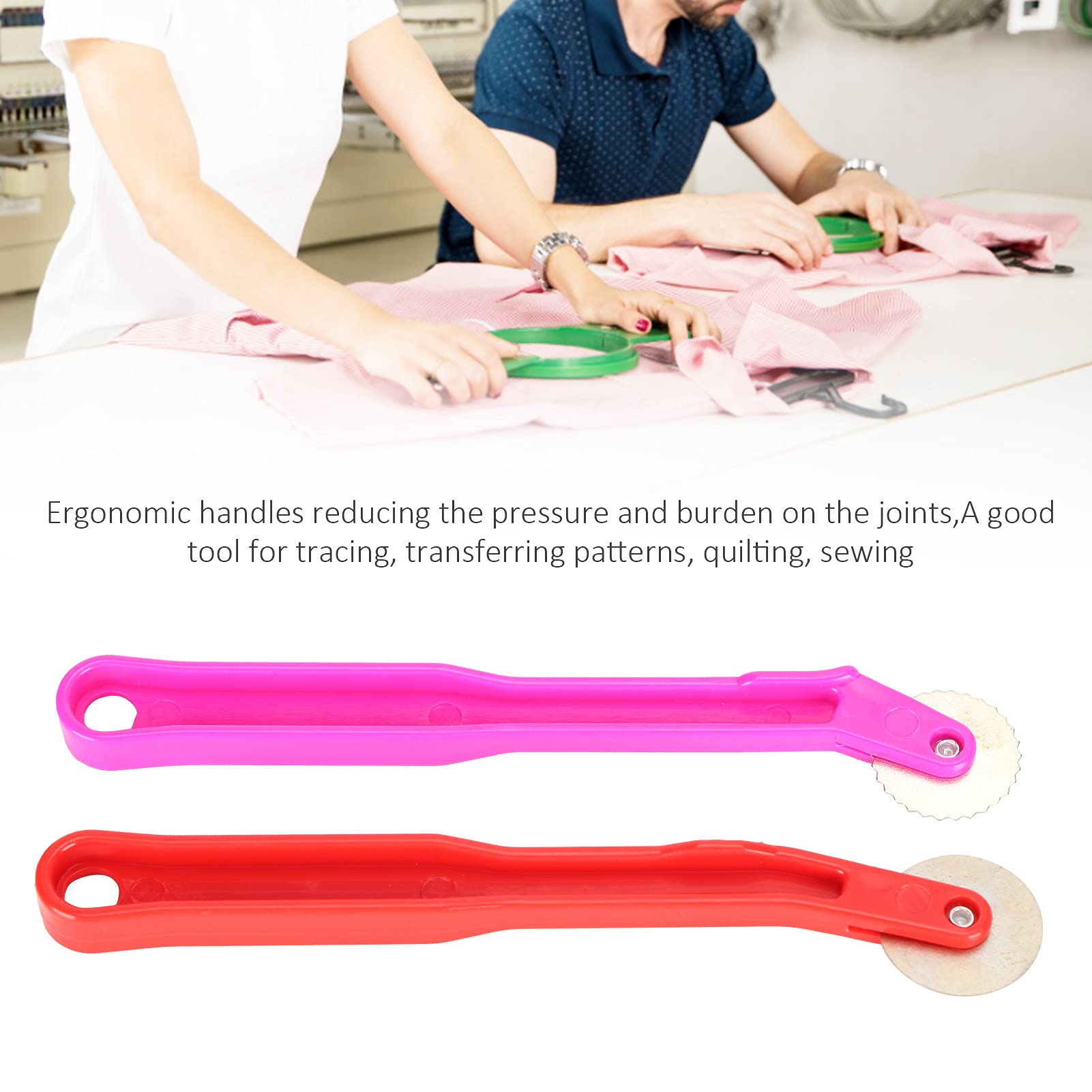 Professional Serrated Tracing Wheel for Sewing & Quilting - Durable Stitching Tool for Fabric Marking, Pattern Transfer - Perfect for Dressmaking, DIY Crafts & Home Decor Projects