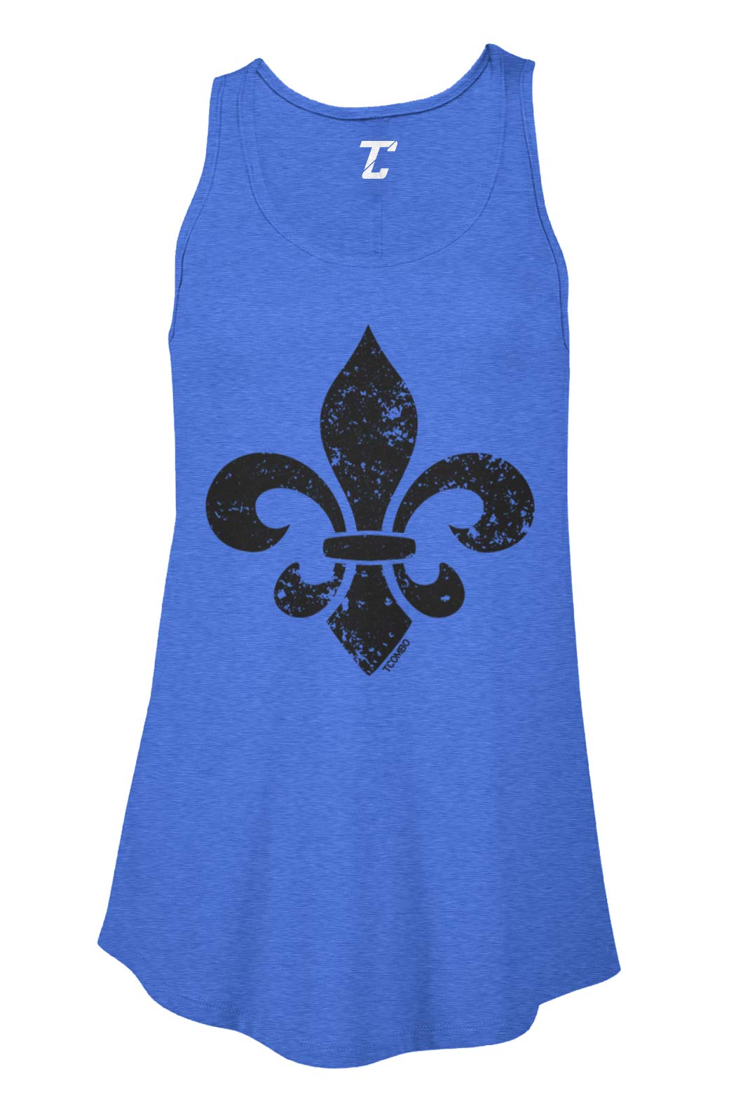 Fleur De Lis Mardi Gras Women's Flowy Tank Top | Comfortable & Stylish Party Wear for Festivals & Celebrations