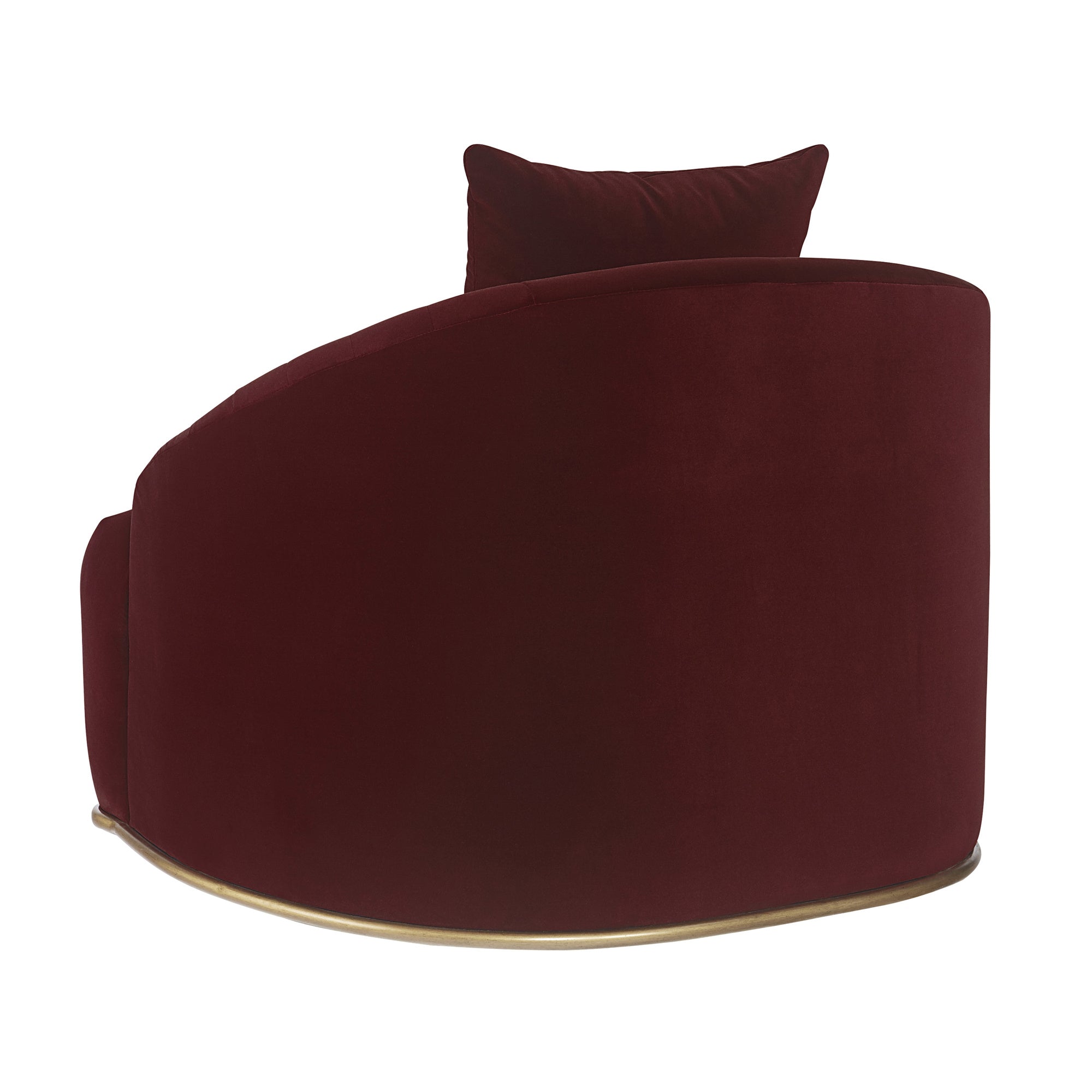 Sunpan Astrid Armchair in Merlot Red | Modern Accent Chair for Living Room, Bedroom & Office | Stylish & Comfortable Seating