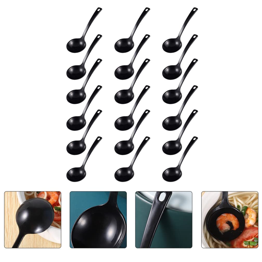 18-Pack Disposable Spoons - Durable Plastic Tableware for Rice, Soup & Desserts - Perfect for Home Dining, Parties, Picnics & Takeout - Kitchen Essentials & One-Time Use Flatware