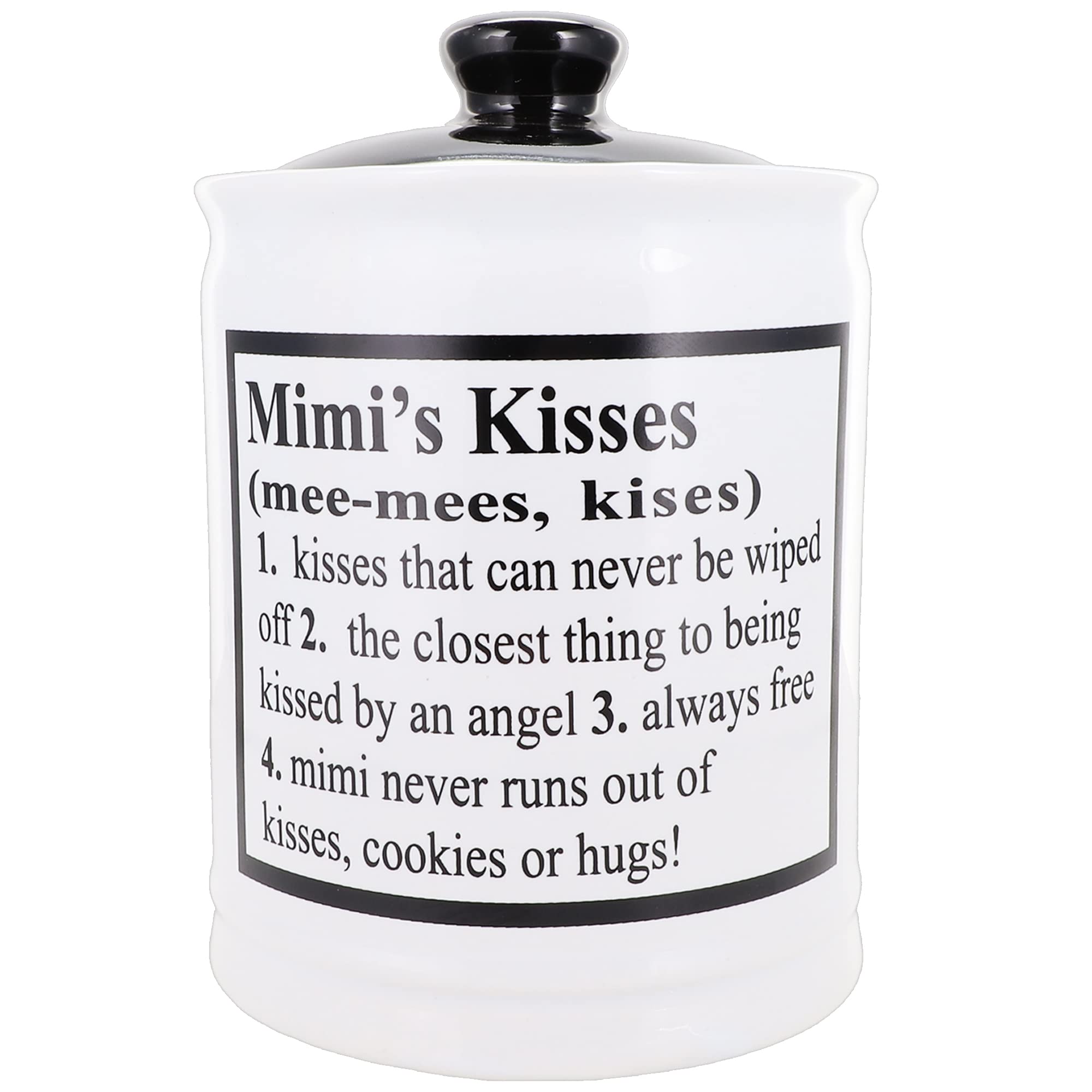 Mimi's Kisses Piggy Bank Candy Jar - Unique Gift for Mom, Women & Grandma | Decorative Kitchen Jar for Candy Storage & Home Decor | Perfect for Birthdays, Mother's Day & Housewarming Gifts