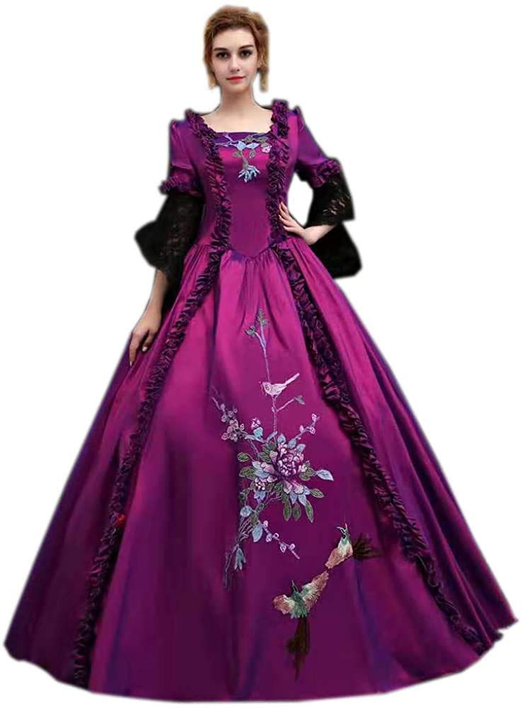 18th Century Marie Antoinette Ball Gown - Renaissance Rococo Baroque Historical Costume for Medieval Reenactment, Cosplay & Themed Parties