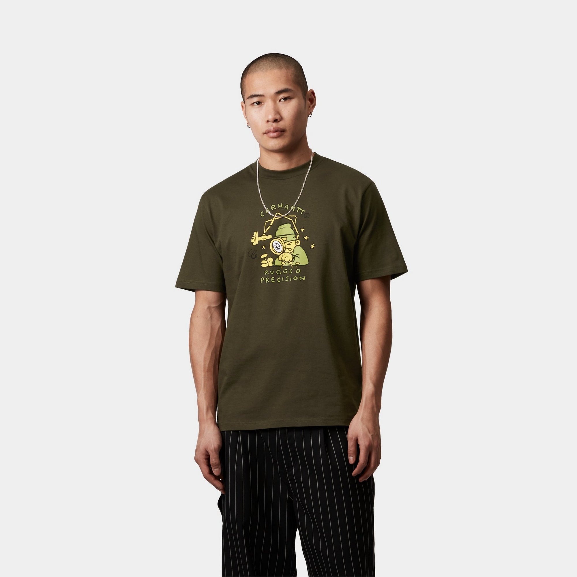 Precision Work T-Shirt for Men | Comfortable & Durable Cotton Work Shirt | Perfect for Construction, Landscaping & Outdoor Labor | Turtle Design