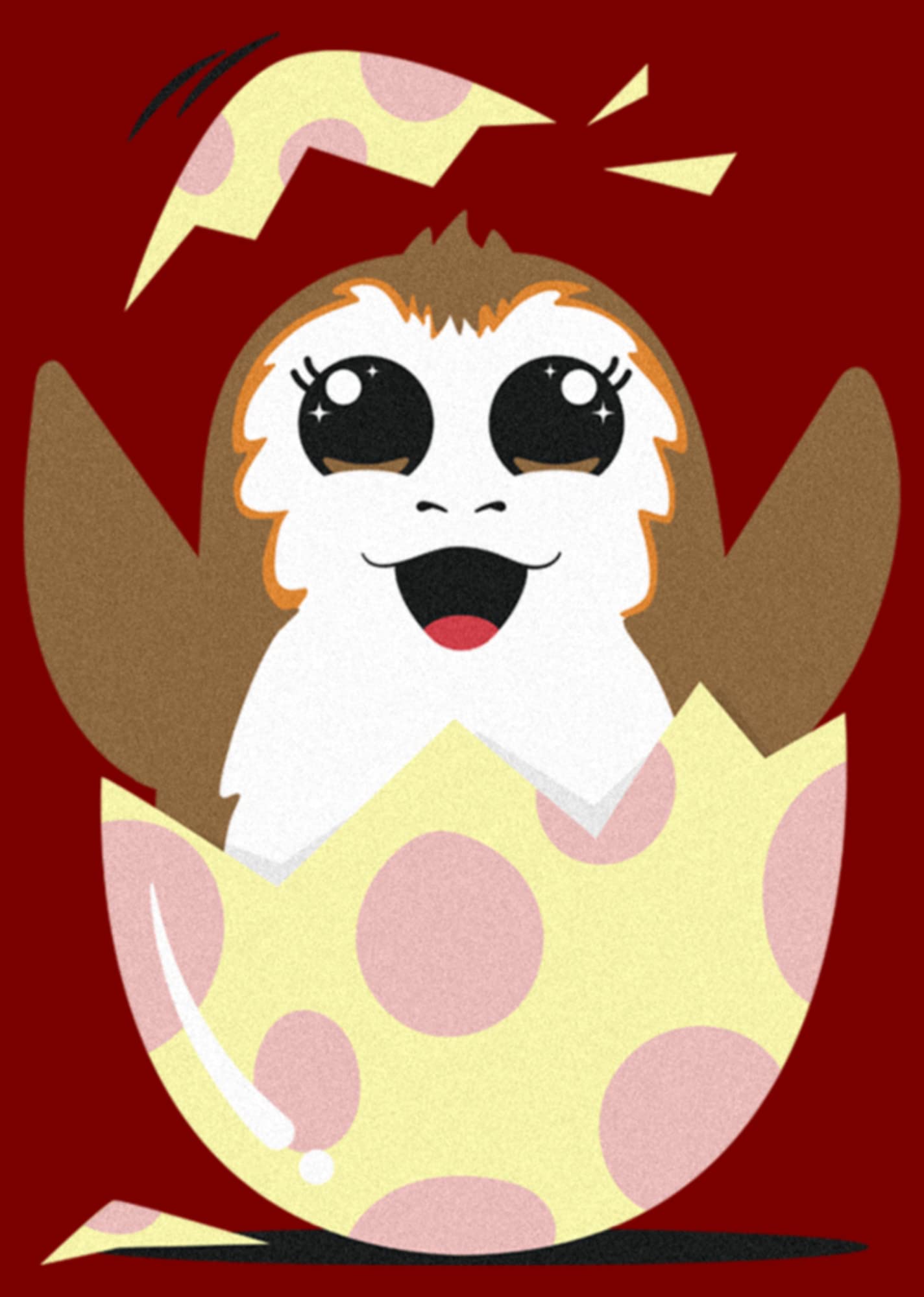 Women's Star Wars Happy Easter Egg PORG Style T-Shirt | Cute Easter Gift for Fans | Perfect for Cosplay, Parties & Casual Wear
