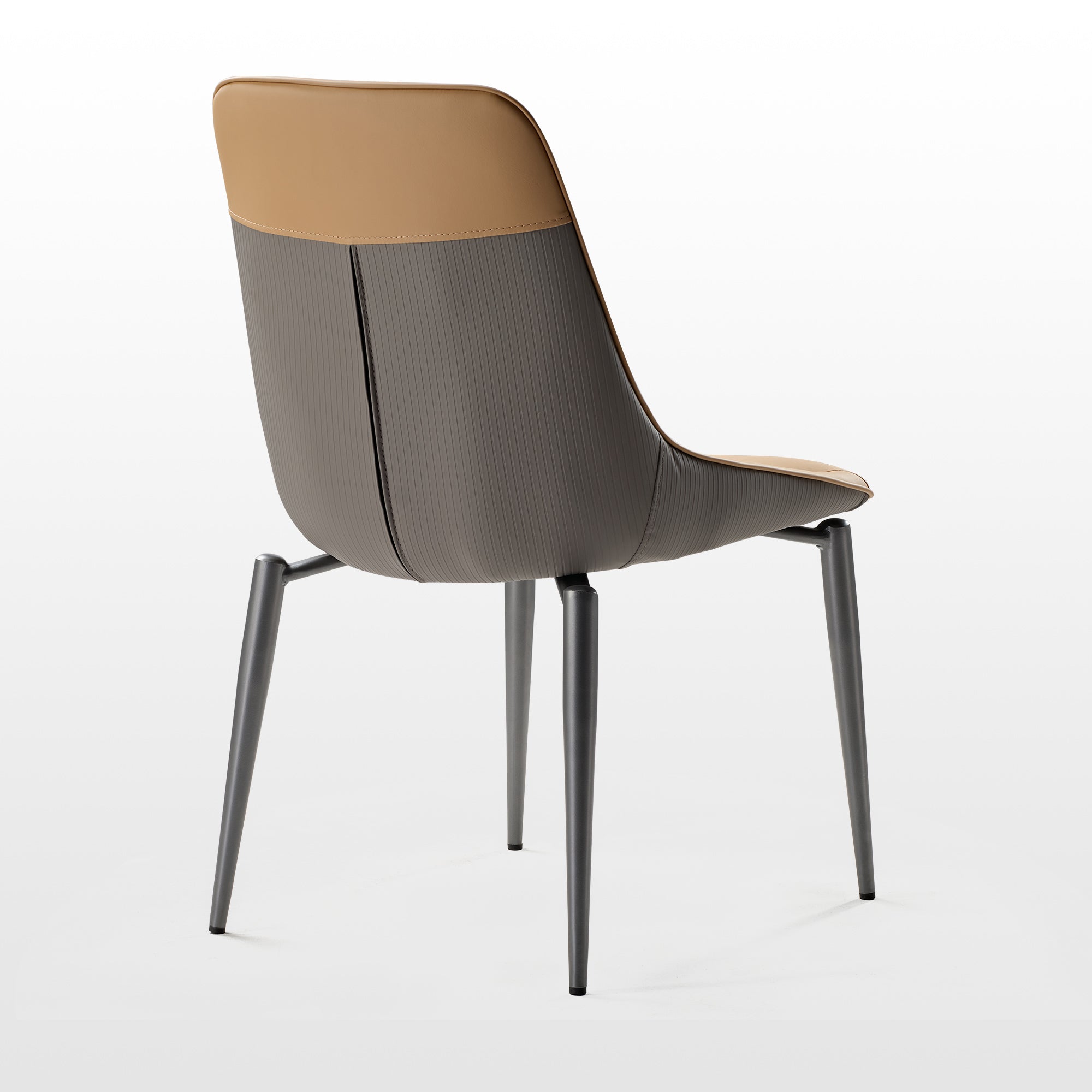 Luxury Upholstered Dining Chairs Set of 2 - Modern Turmeric & Gray Accent Side Chairs for Elegant Dining Room, Kitchen, or Home Office Decor