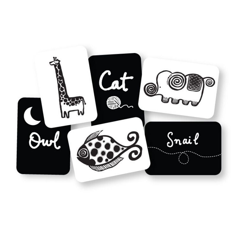 Wee Gallery Art Cards - High Contrast Baby Visual Stimulation Cards for Newborns & Infants | Perfect for Nursery Decor, Baby Shower Gifts & Early Learning