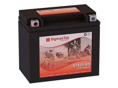 Chrome Battery 20-BS High Performance Motorcycle Battery - Replacement for Harley, Honda, Yamaha - Perfect for Cruisers, Touring & Off-Road Bikes