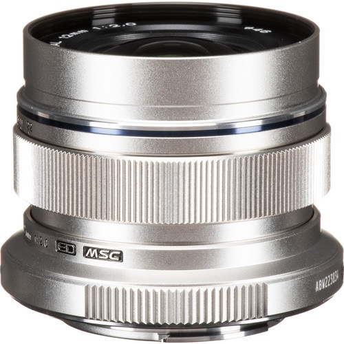 OM SYSTEM M.Zuiko Digital ED 12mm f/2.0 Wide Angle Prime Lens (Silver) - Perfect for Landscape, Street & Low Light Photography | Compatible with Olympus & Panasonic Micro Four Thirds Cameras