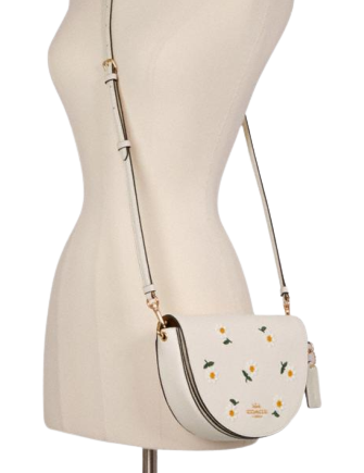 Coach Ellen Crossbody Bag with Daisy Embroidery - Stylish Leather Purse for Women | Perfect for Everyday Use, Date Nights & Travel Accessories