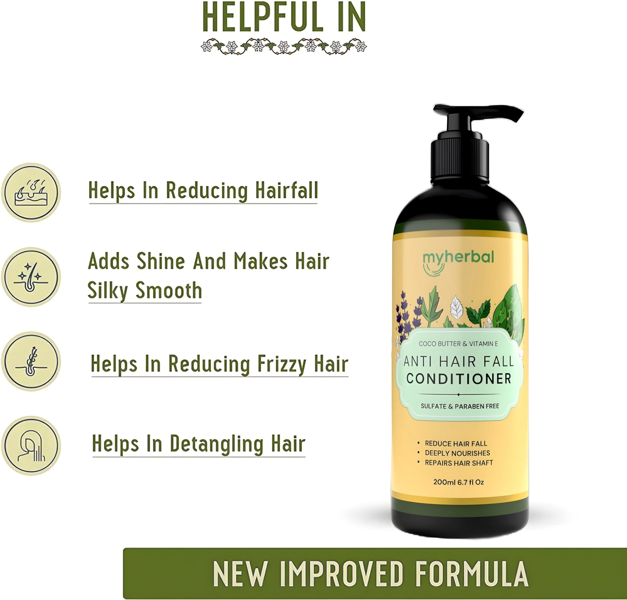 Organic Coco Butter Hair Conditioner for All Hair Types - Repairs Damaged & Weak Hair, Leaves Hair Silky Soft - 200ml | Perfect for Dry, Frizzy Hair & Daily Hydration