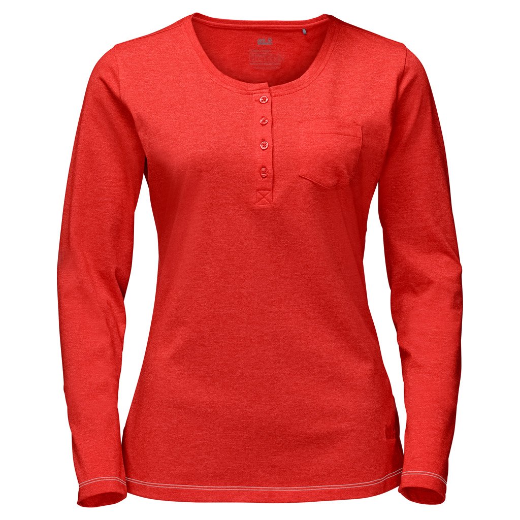 Jack Wolfskin Women's Essential Long Sleeve Shirt for Hiking & Travel