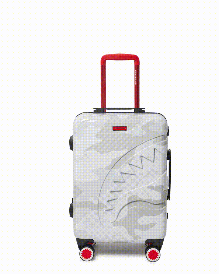 3AM LE BLANC Sharknautics Hardshell Carry On Luggage - Lightweight Spinner Suitcase for Air Travel, Business Trips & Weekend Getaways