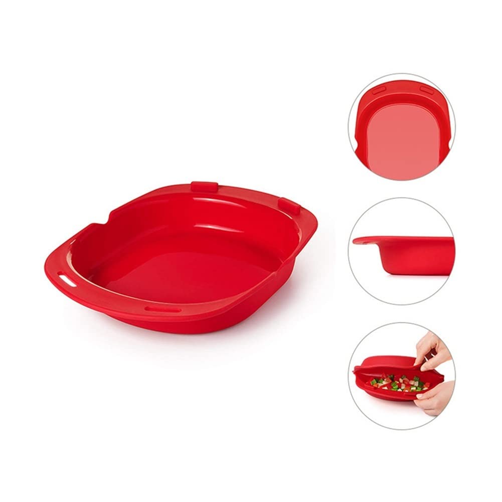 Non-Stick Silicone Microwave Omelette Maker - Egg Roll Pan for Easy Breakfast Cooking | Perfect for Quick Meals, Healthy Eating & Kitchen Baking Accessories