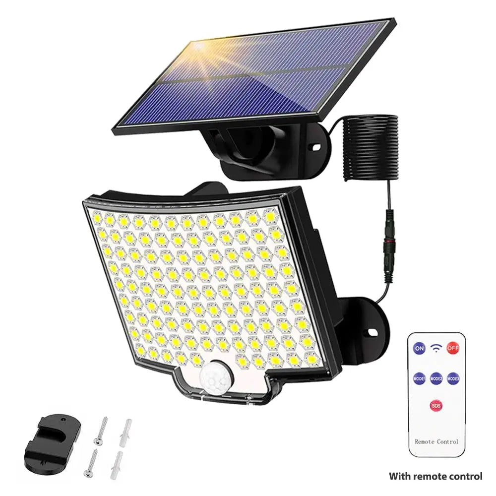Solar Powered Outdoor Wall Lights with Extendable Arm - Waterproof & Motion Sensor for Garden, Patio, and Pathway Lighting