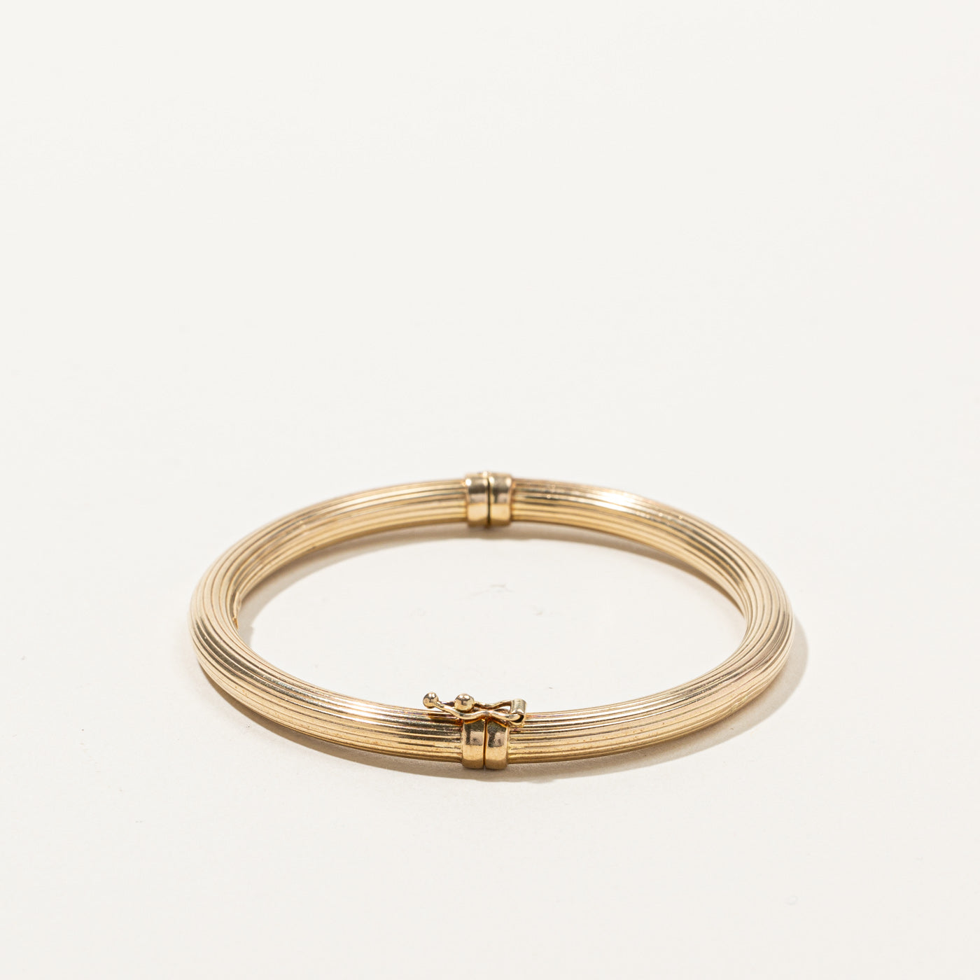 9K Gold Bangle Bracelet for Women - 7mm Wide Solid Gold Cuff Bangle - Elegant Minimalist Jewelry Gift for Her - Perfect for Weddings, Parties & Everyday Wear