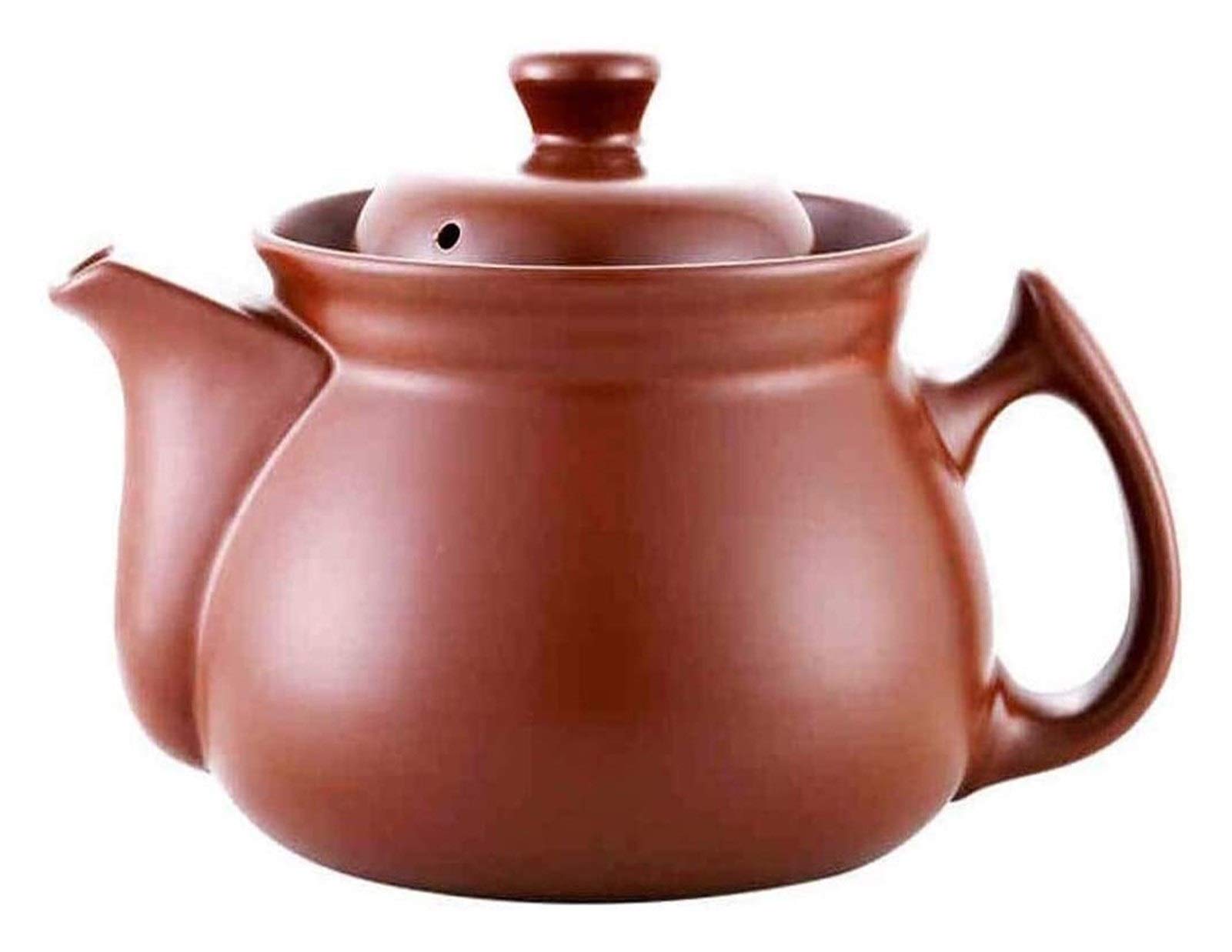 3L Ceramic Casserole Dish with Lid - Clay Pot Cookware for Healthy Cooking, Stewing & Chinese Herbal Medicine Preparation | Perfect for Home Kitchen, Herbal Decoction & Vintage Style Cooking