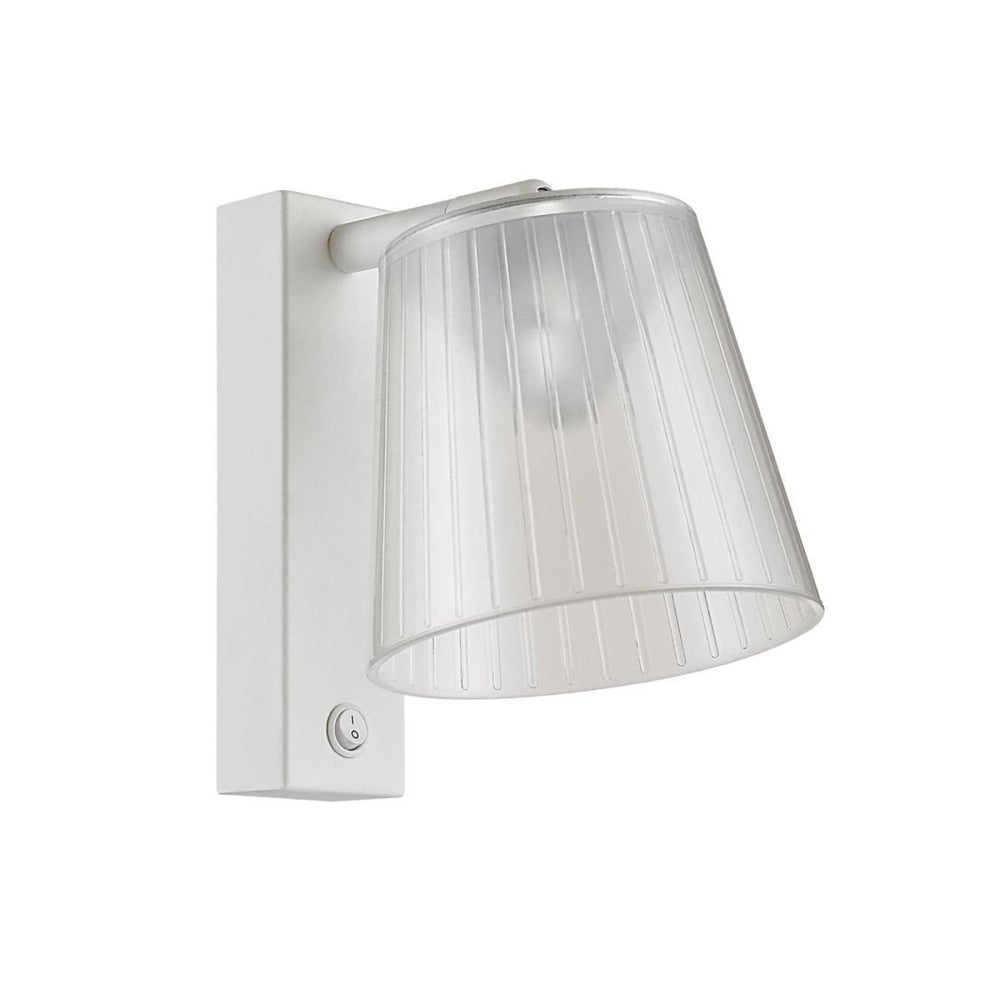 CHESTER Adjustable Wall Light - 6W Surface Mount LED Fixture with Clear PS Shade, 5000K Daylight White (480LM) - Perfect for Bedroom, Hallway & Staircase Lighting
