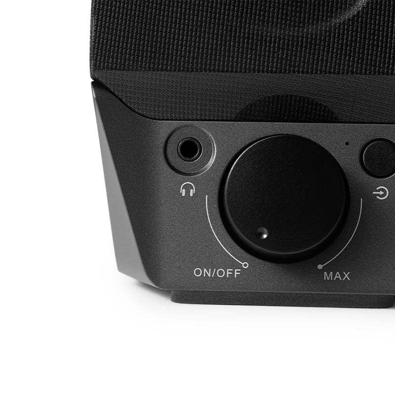 Edifier R19BT Bluetooth 5.0 Computer Speakers - 4W USB Powered PC Sound Bar with Enhanced Bass, Compact Design for Desktop/Laptop (Black) - Perfect for Home Office, Gaming & Music Streaming