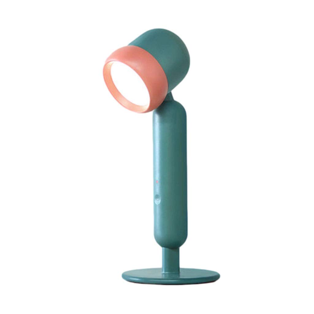 LED Desk Lamp with Touch Control - Rechargeable Eye-Caring Modern Table Light for Study, Reading & Office Work (Blue) - Perfect for Home Office, Dorm Room & Nighttime Reading