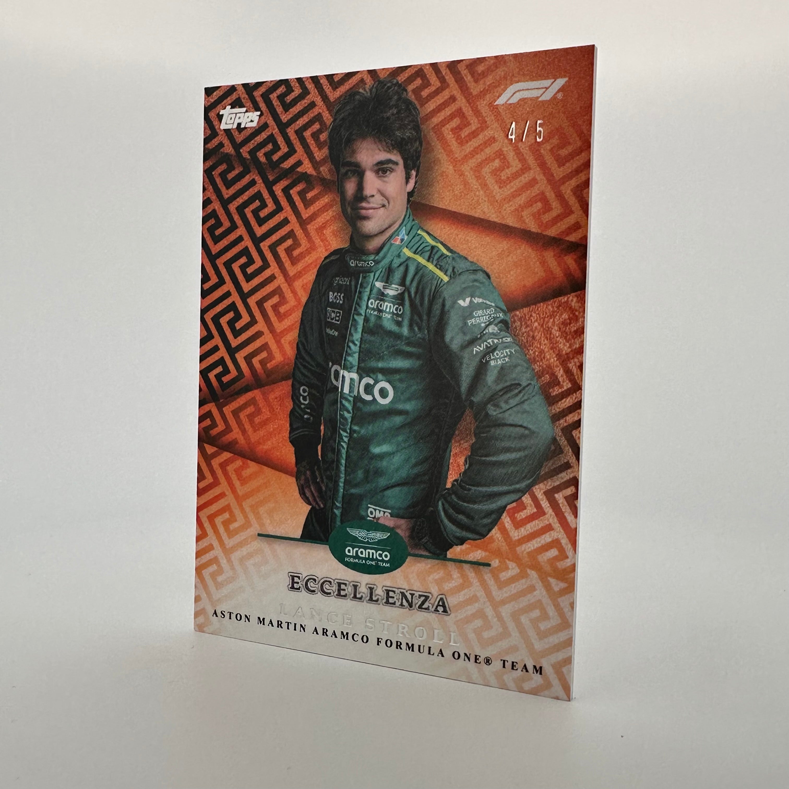2024 Topps Eccellenza F1 Lance Stroll Orange Racing Card - Perfect for F1 Collectors, Fantasy Sports & Memorabilia Displays
