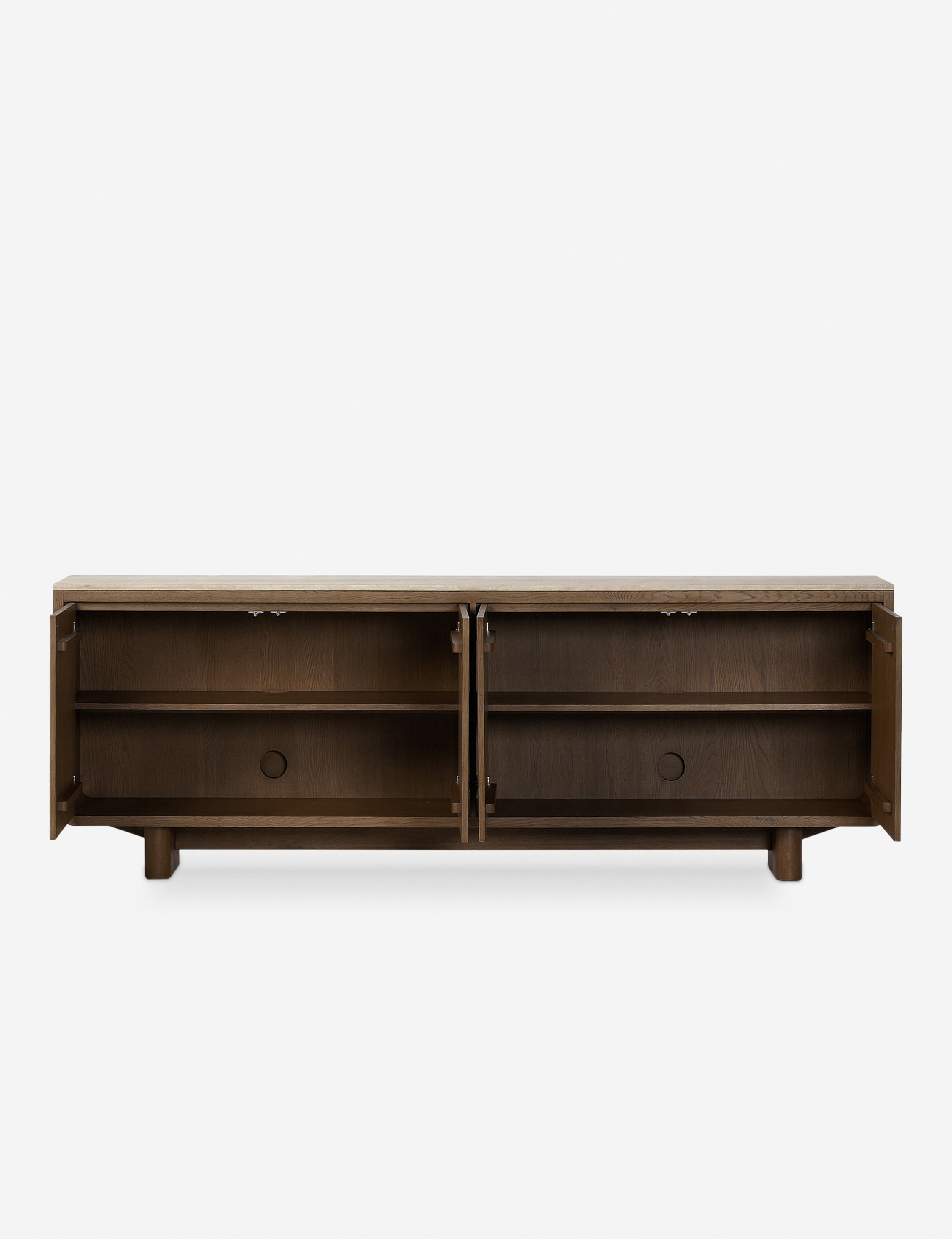 Modern Bram Sideboard - Stylish Wooden Buffet Cabinet with 2 Doors & 4 Drawers - Perfect for Dining Room Storage & Living Room Organization
