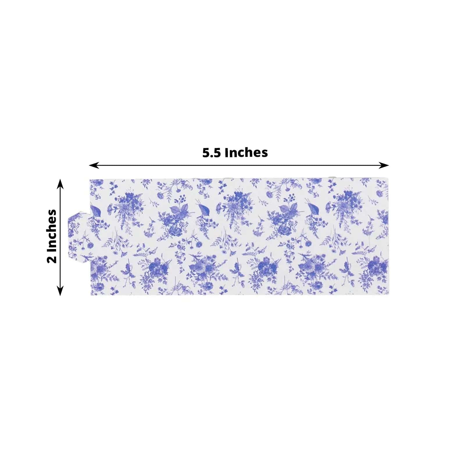 50 Pack Floral Print Disposable Paper Napkin Rings for Weddings, Parties, and Elegant Table Settings