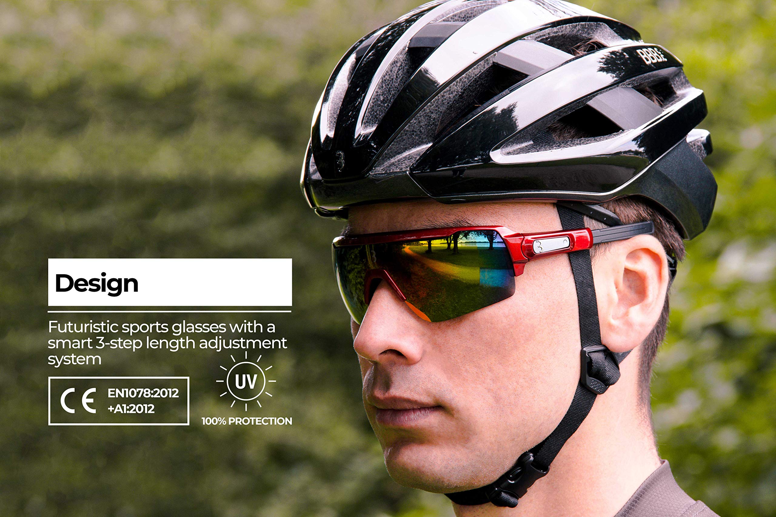 BBB Classic Sport Glasses - Polarized UV Protection Sunglasses for Running, Cycling & Outdoor Activities - Lightweight & Durable for Men & Women
