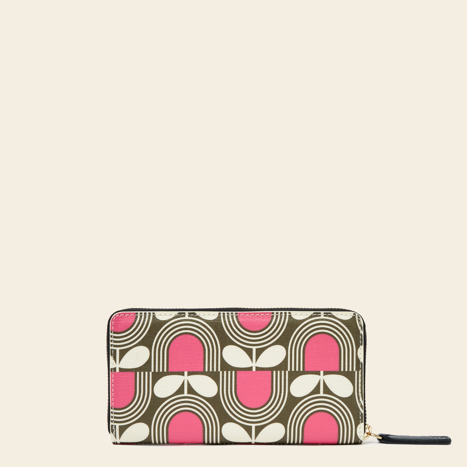 Forget Me Not Wallet - Striped Tulip Fuchsia Crossbody Bag for Women | Fashionable & Secure RFID Blocking Purse | Perfect for Travel, Shopping & Daily Use