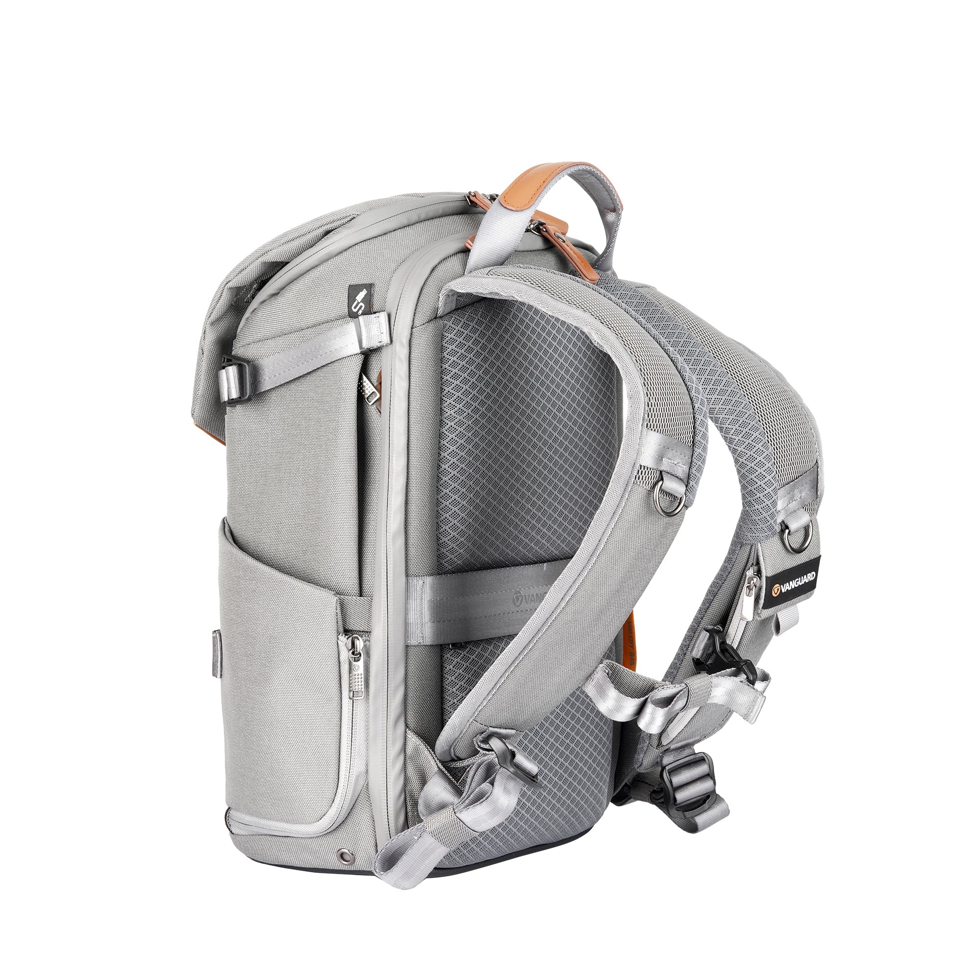 VEO CITY B37 Compact Camera Backpack with Detachable Pouch - Lightweight & Durable Gray Photography Bag for DSLR, Mirrorless Cameras - Perfect for Travel, Hiking & Outdoor Photography