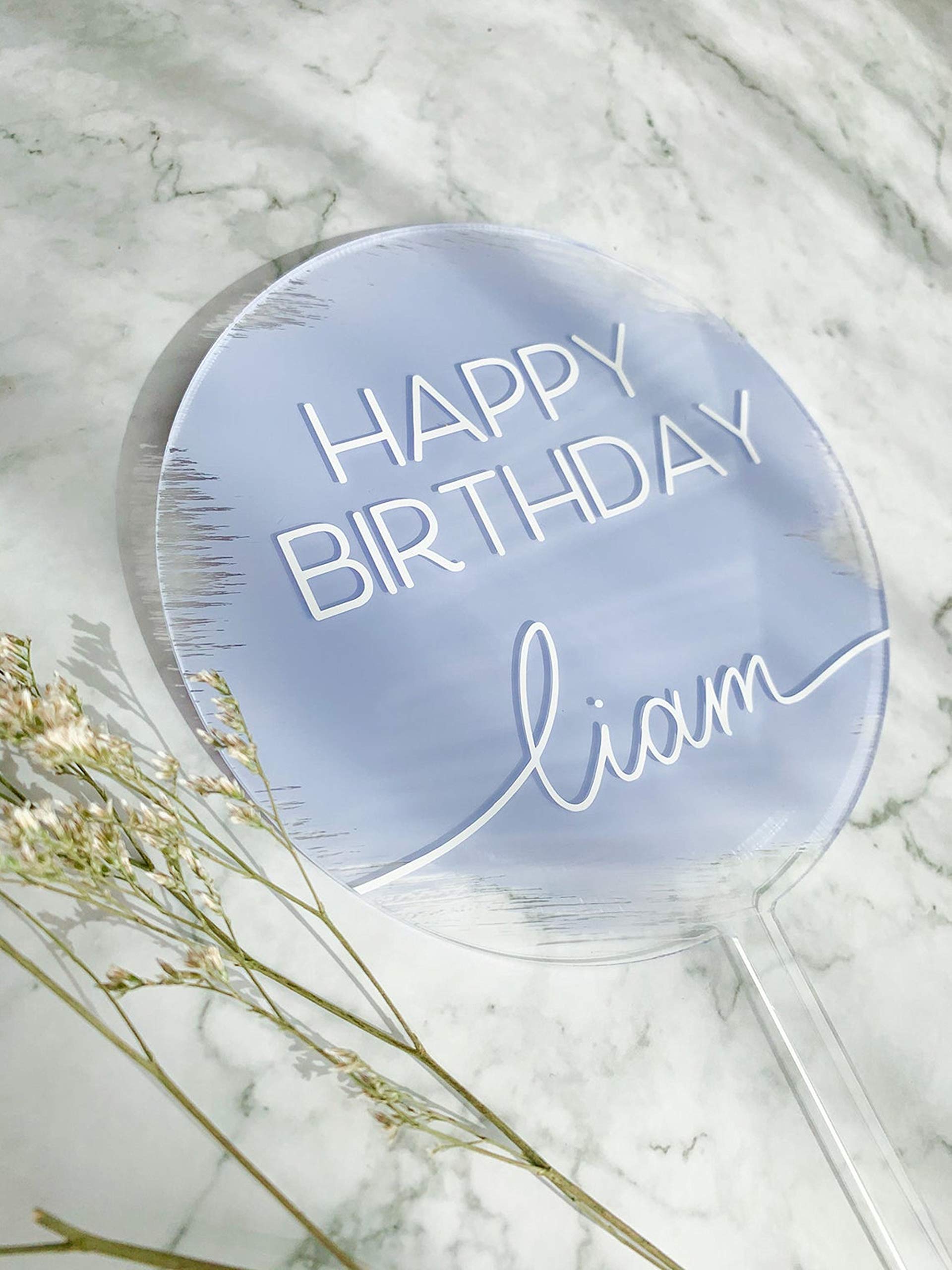 12PCS Clear Round Acrylic Cake Toppers - Customizable DIY Wedding Birthday Party Cake Decorations - Perfect for Anniversary, Baby Shower & Special Event Celebrations
