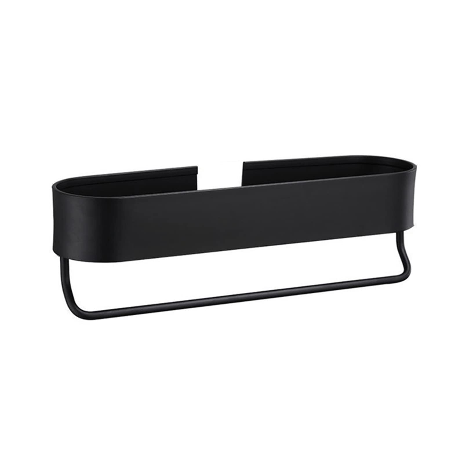 Stainless Steel Wall Mounted Towel Rack Holder - 30CM Black Bathroom & Kitchen Storage Organizer for Bath Towels, Hand Towels & Kitchen Linens