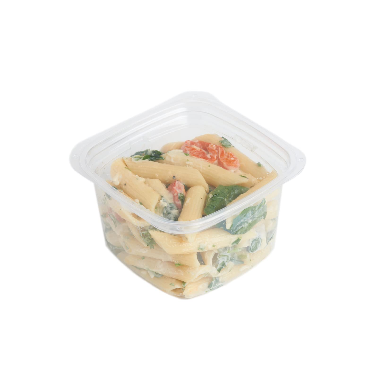 Good Natured 16 oz Deli Containers - Pack of 675 | 99% Plant-Based, BPA-Free & Compostable Food Storage Containers | Clear, Stackable Square Containers for Restaurants, Catering & Meal Prep | Eco-Friendly Food Packaging