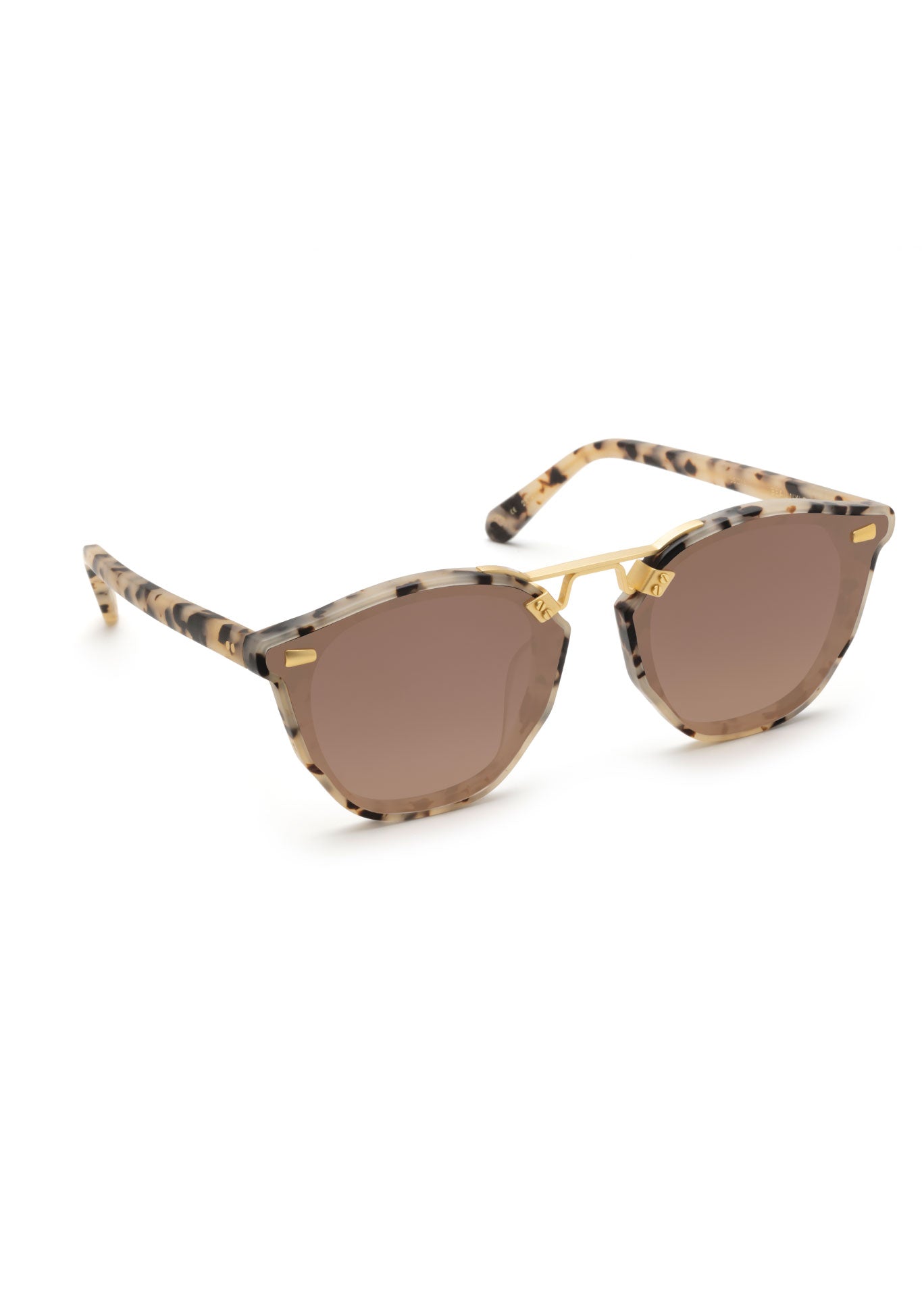 BEAU NYLON Matte Oyster 18K Gold Mirrored Sunglasses - Trendy UV Protection Shades for Women & Men | Perfect for Beach, Driving & Outdoor Activities