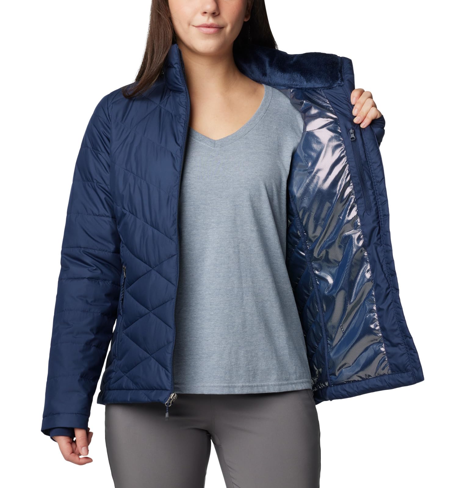 Columbia Women's Heavenly Jacket - Lightweight Waterproof Hooded Jacket for Hiking & Outdoor Activities | Windproof & Breathable Raincoat for Travel & Camping