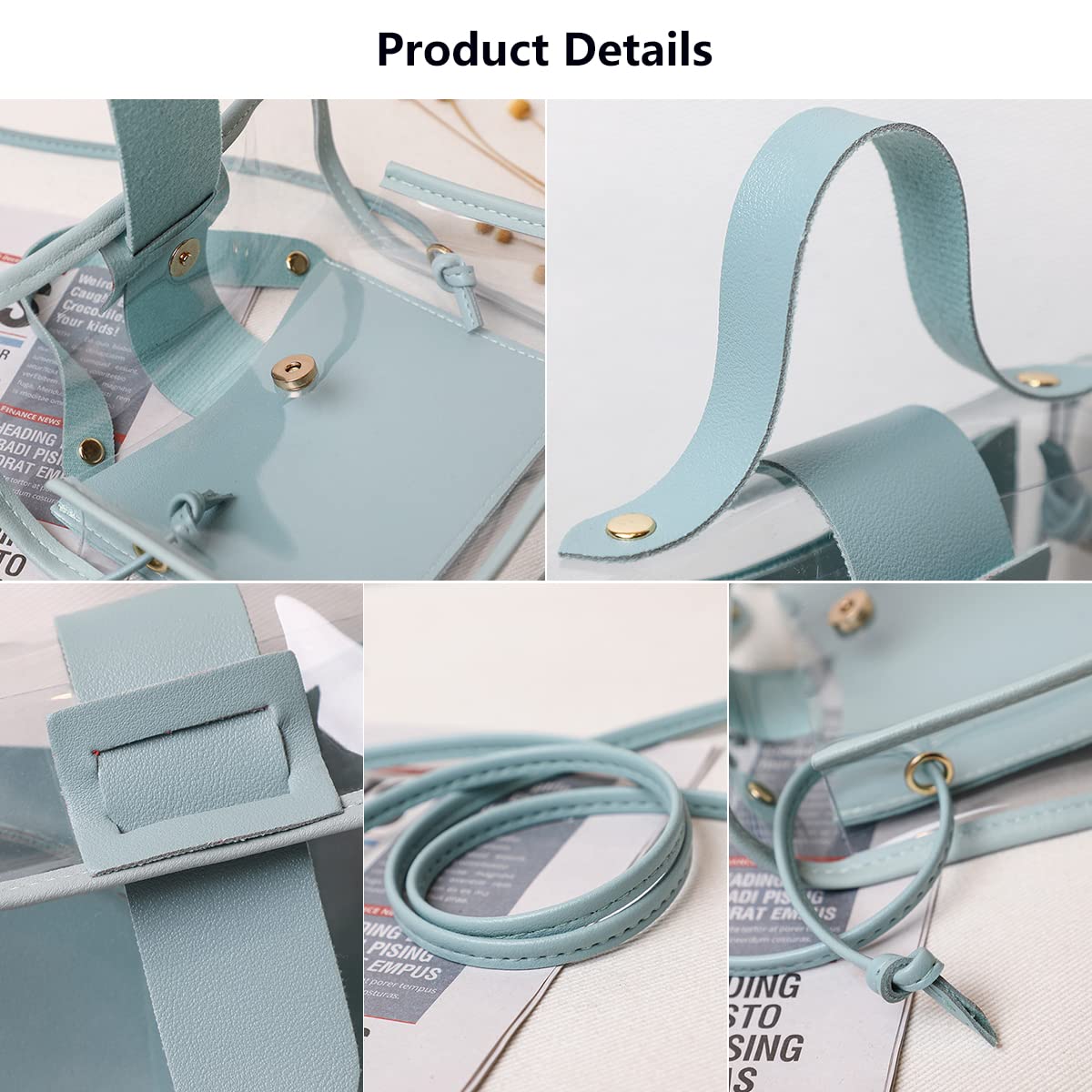 Women's Small Clear Crossbody Bag - Fashionable PVC Shoulder Bag & Phone Handbag, Mini Transparent Jelly Purse for Wallet, Coins & Essentials - Perfect for Summer, Beach, Travel & Holiday Outfits (Black)
