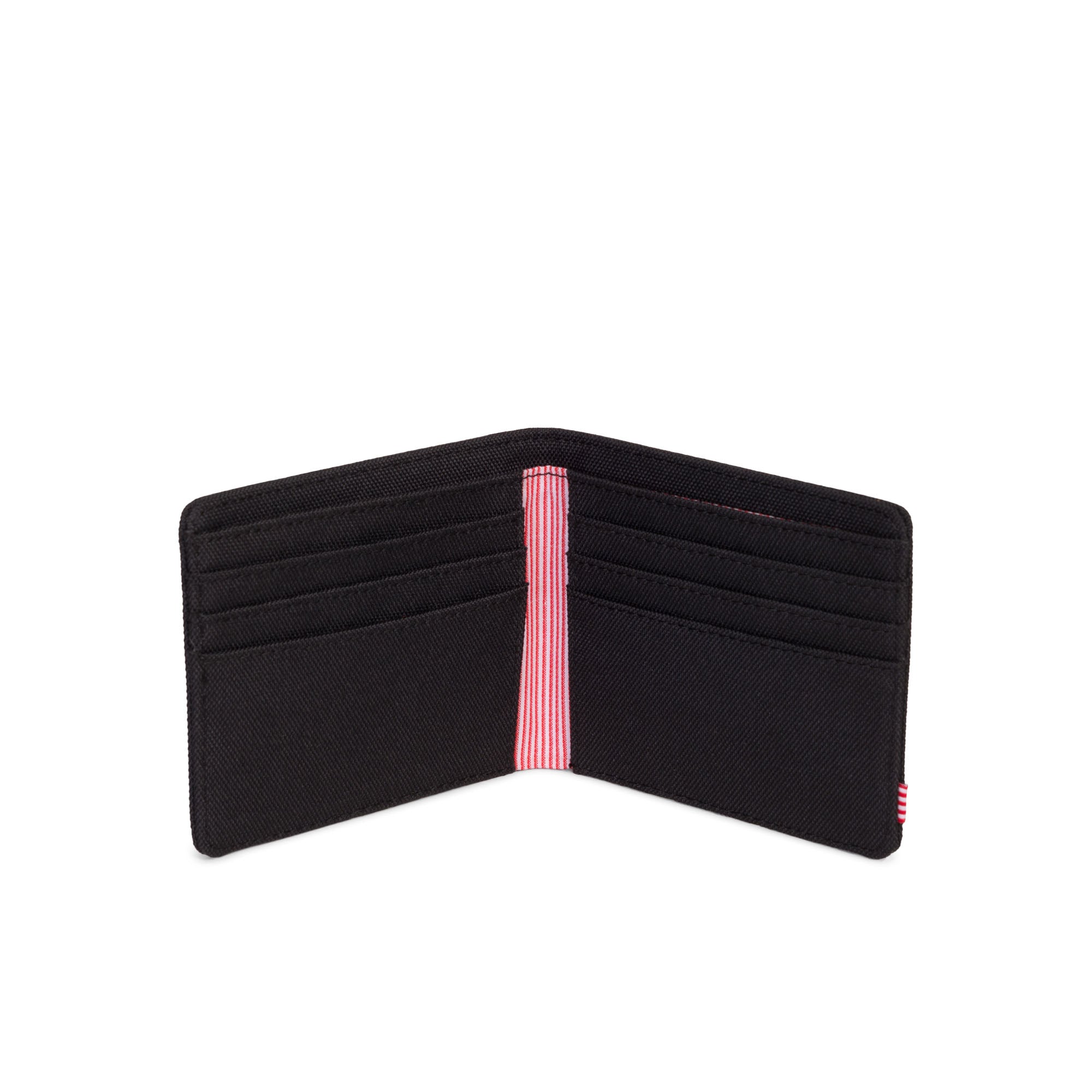 Herschel Roy Wallet for Men - Slim RFID Blocking Leather Bifold Wallet with ID Window - Perfect for Travel, Business & Everyday Use (Black)