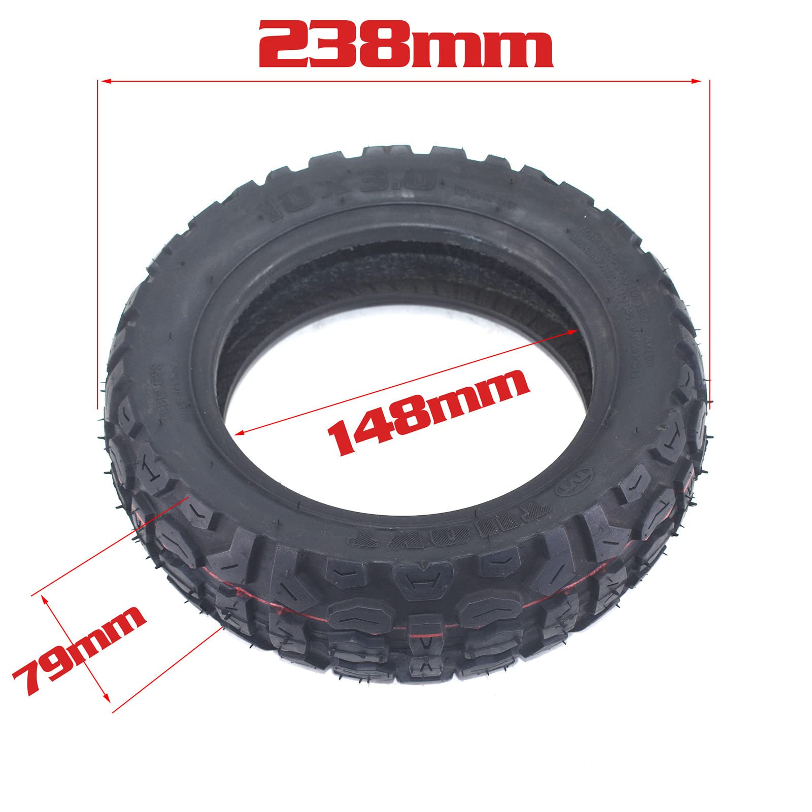 10x3.0 Inch Electric Scooter Tires - 10in Thickened Rubber Inner & Outer Tires with Anti-Skid Design - Replacement Tires for Electric Scooters - Perfect for Commuting, Urban Travel and Last-Mile Transportation