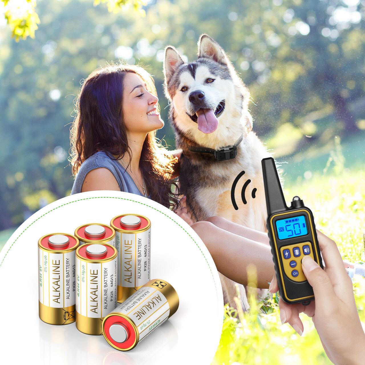 EBL 4LR44 6V Alkaline Batteries - 4 Pack Long Lasting Power for Dog Collars, Pet Training Devices & Electronic Gadgets - Ideal for Outdoor Activities & Emergency Use