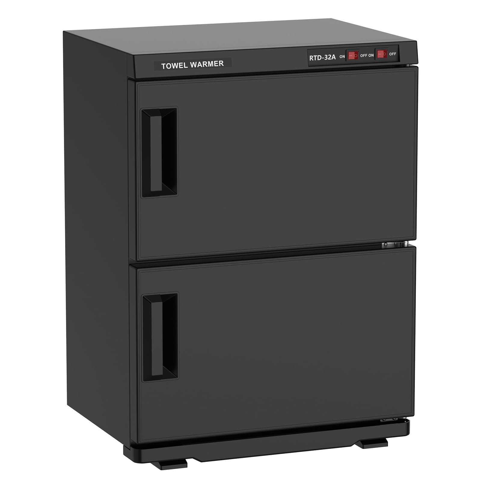 32L Professional Towel Warmer Cabinet for Spa & Salon - Large Capacity Double Door Towel Heater for Bathroom, Esthetician Use - Black | Perfect for Home Spa, Salon Treatment Rooms & Luxury Bathrooms