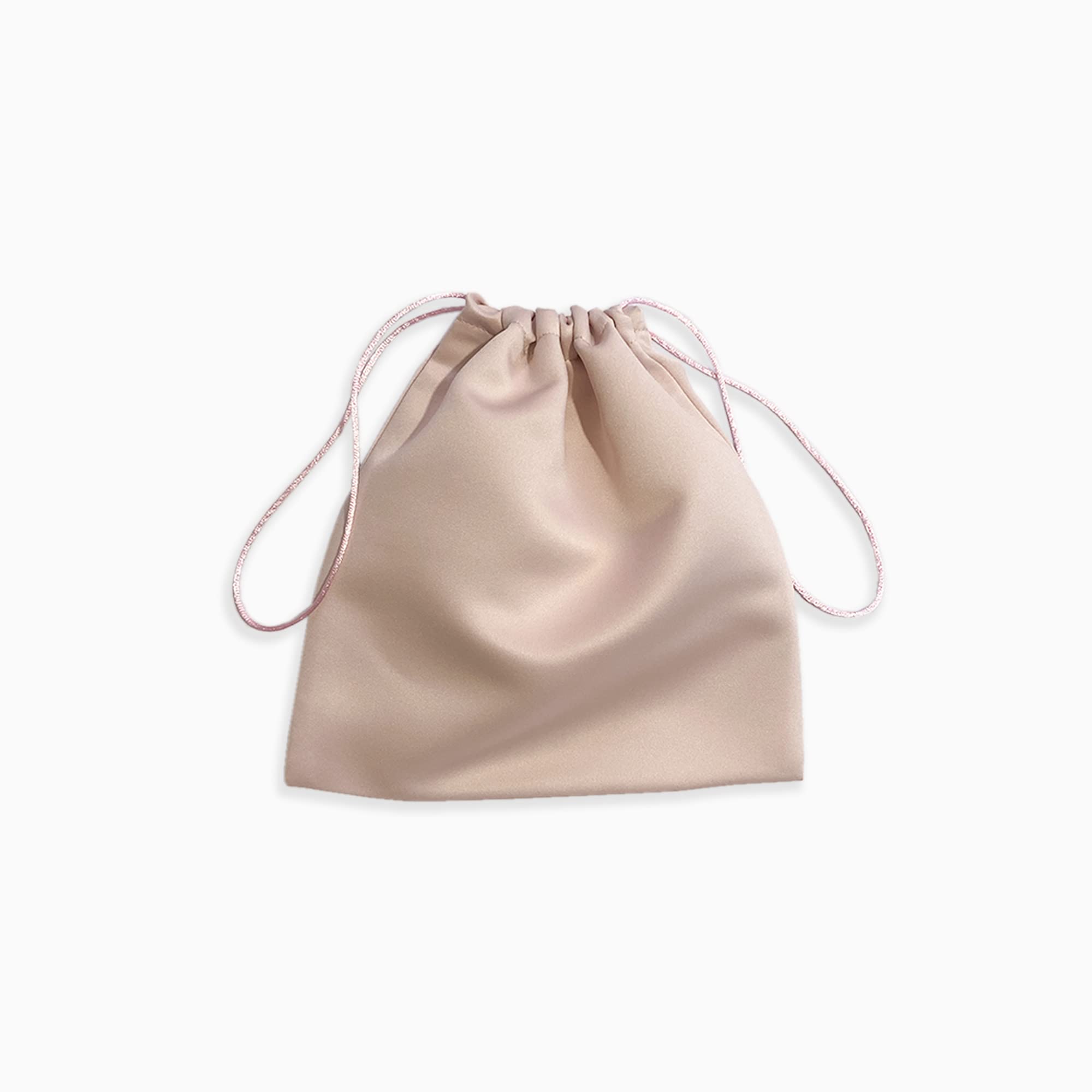 Luxury Gold Silk Satin Jewelry Dust Bag - Silver & Rose Gold (X-Large 30x30