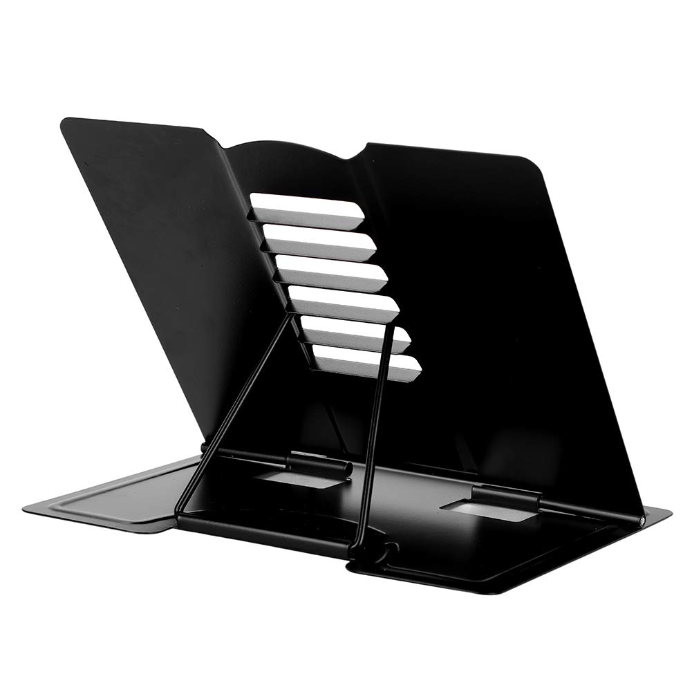 Adjustable Metal Book Stand Holder - Durable Reading & Display Stand for Office, School, Home | Eye Protection Desk Organizer for Books, Cookbooks, Calendars | Perfect for Studying, Cooking & Workspace Organization