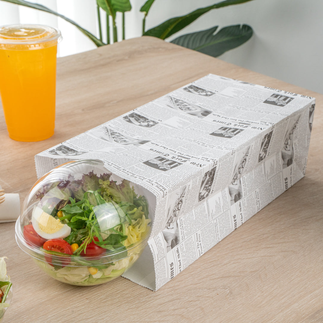 Eco-Friendly Kraft Paper Bags 8 lb - 6 x 4 x 11.75 Inches - Pack of 100 - Perfect for Grocery, Retail & Gift Packaging