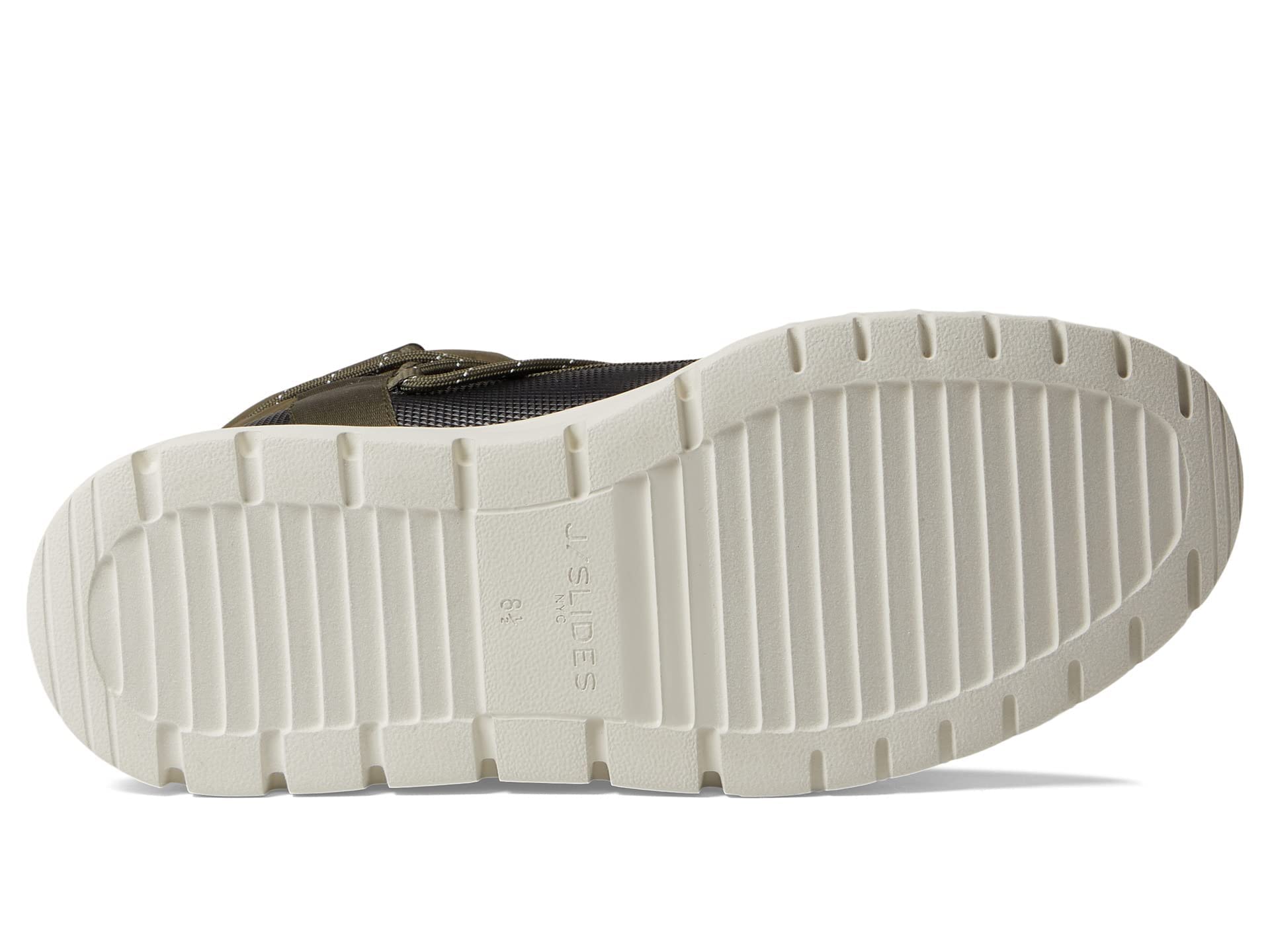 J/Slides Women's Roberta Khaki Slide Sandals Size 9 - Comfortable Summer Beach Slides for Pool, Garden & Casual Wear