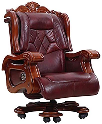 Premium Ergonomic Executive Office Chair - Adjustable Swivel Desk Chair with Lumbar Support, Armrests & Reclining Function - High Back Thickened Padding for Comfort - Ideal for Home Office, Conference Rooms & Executive Workspaces
