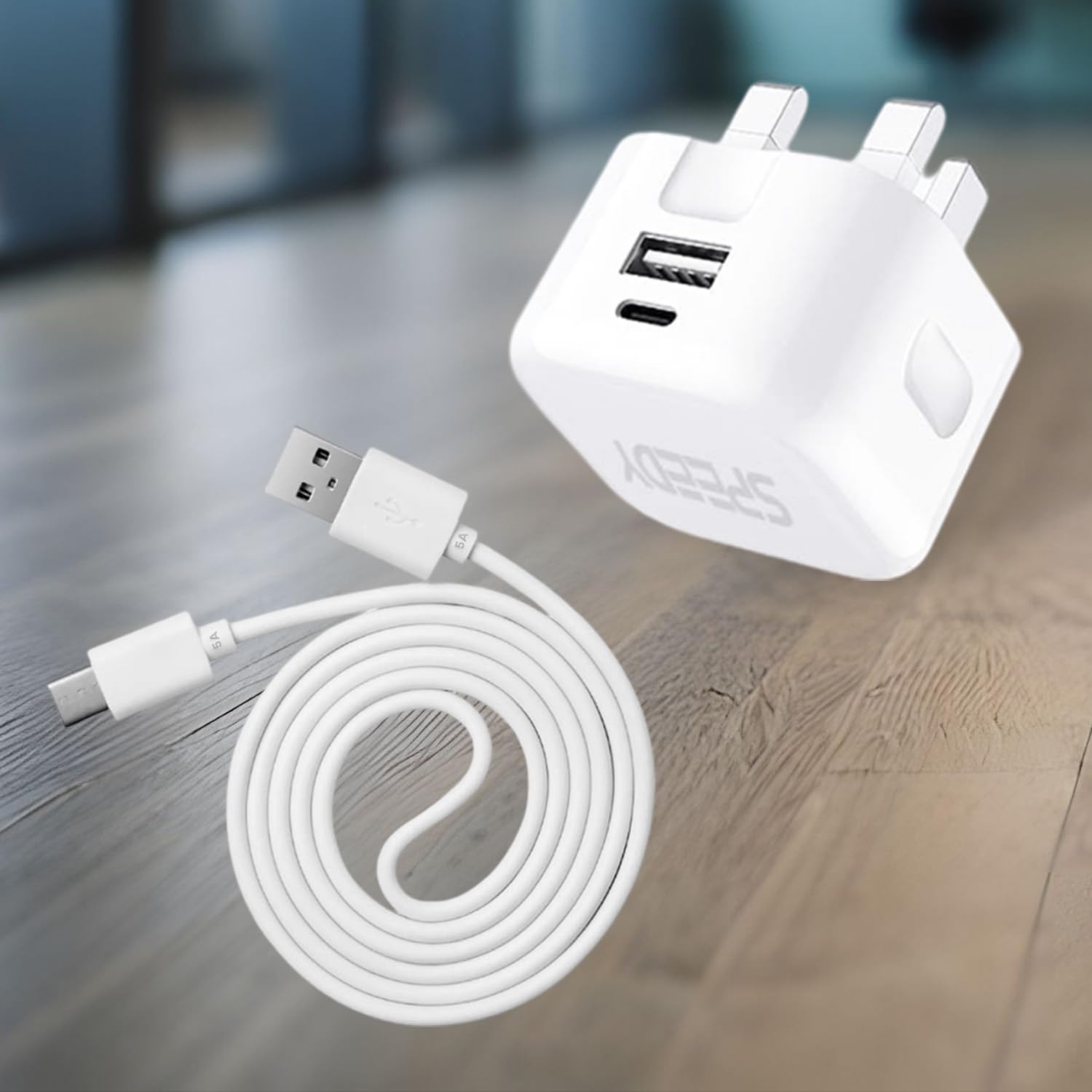 20W Fast Charger with USB-C Cable for Samsung Galaxy S24/S23/S22/S21/S20 FE & A Series - 5A Quick Charge Plug for S24 FE/A14/A13/A05s/A12/A55/A35/A52s/A54 - Perfect for Home, Office & Travel Charging
